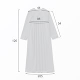 ［ＩＤＥＥ］Ｈ＆　ｂｙ　ＰＯＯＬ　フロントギャザーワンピース　グレーストライプ