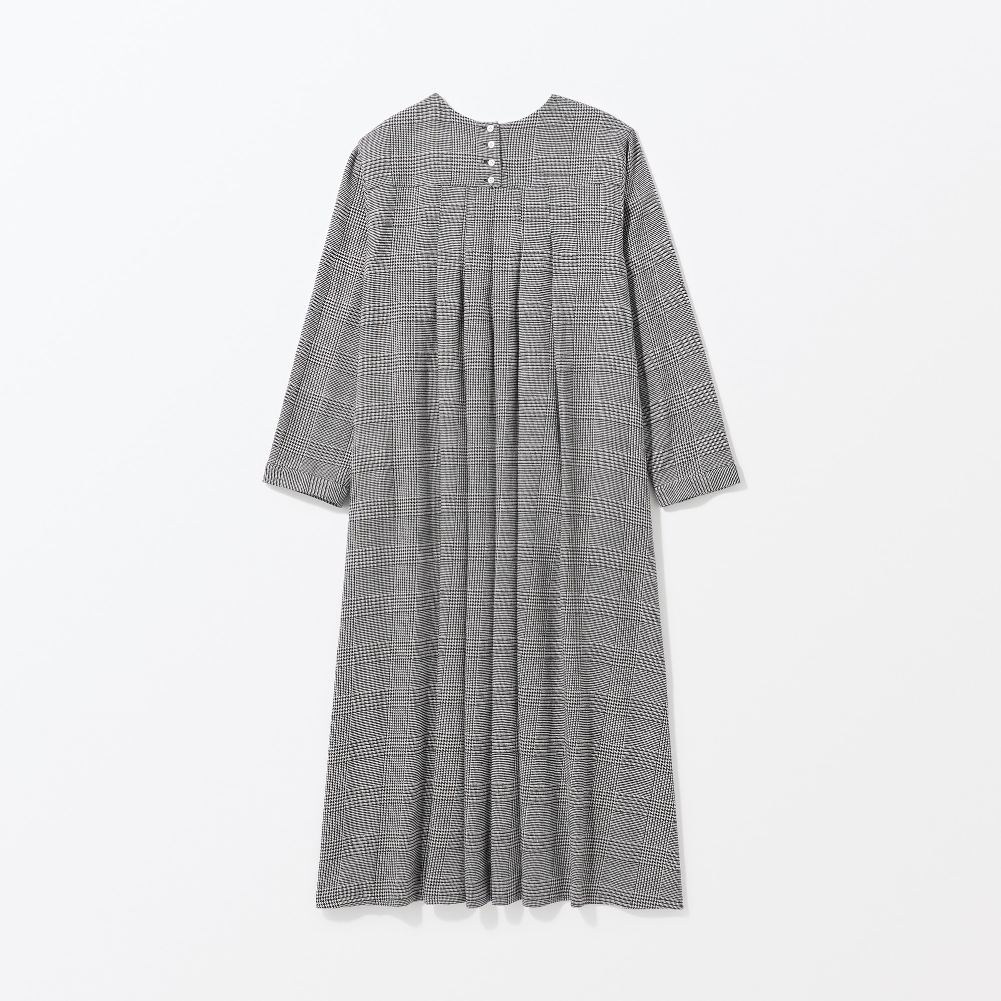［ＩＤＥＥ］Ｈ＆　ｂｙ　ＰＯＯＬ　フロントギャザーワンピース　ブラックチェック
