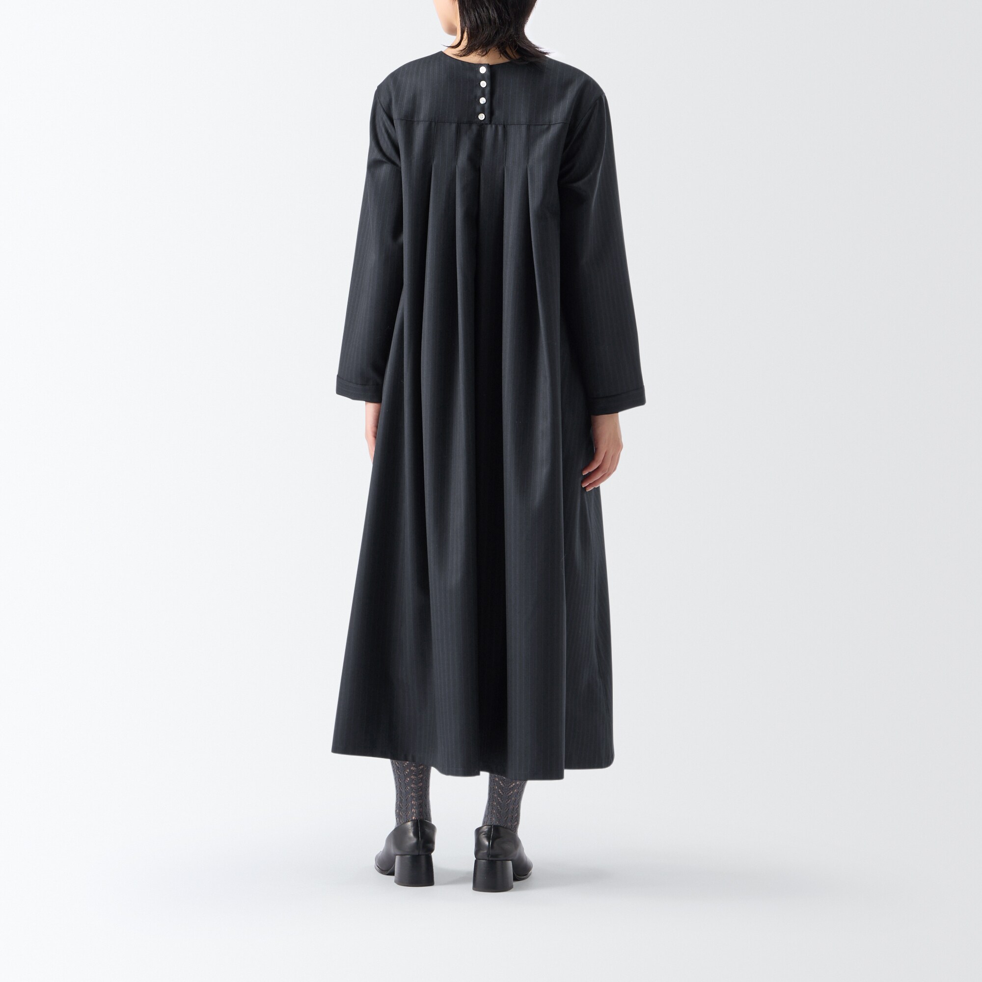 ［ＩＤＥＥ］Ｈ＆　ｂｙ　ＰＯＯＬ　フロントギャザーワンピース　ブラックチェック