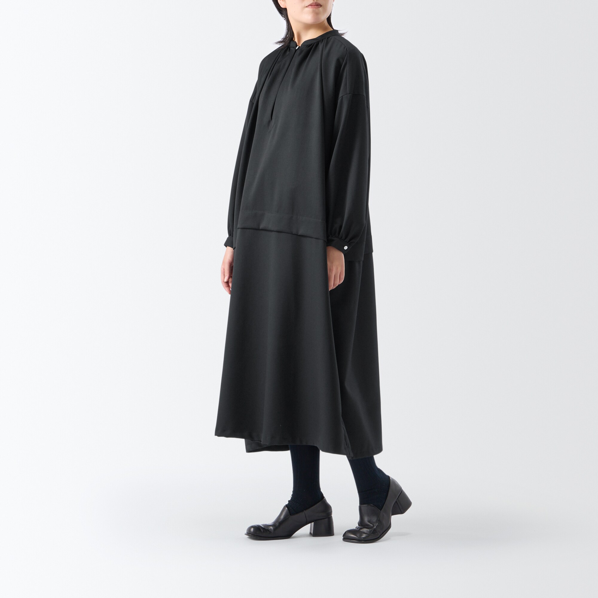 ［ＩＤＥＥ］Ｈ＆　ｂｙ　ＰＯＯＬ　チャーチワンピース　ブラック