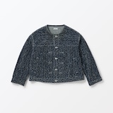 ［ＩＤＥＥ］Ｈ＆　ｂｙ　ＰＯＯＬ　ノーカラーデニムジャケット　ニードルインディゴ