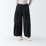 ［ＩＤＥＥ］Ｈ＆　ｂｙ　ＰＯＯＬ　デニムワイドパンツ　ニードルブラック