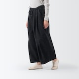 ［ＩＤＥＥ］Ｈ＆　ｂｙ　ＰＯＯＬ　デニムワイドパンツ　ニードルブラック
