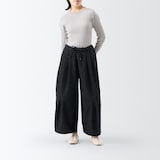 ［ＩＤＥＥ］Ｈ＆　ｂｙ　ＰＯＯＬ　デニムワイドパンツ　ニードルブラック