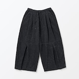 ［ＩＤＥＥ］Ｈ＆　ｂｙ　ＰＯＯＬ　デニムワイドパンツ　ニードルブラック