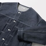 ［ＩＤＥＥ］Ｈ＆　ｂｙ　ＰＯＯＬ　ノーカラーデニムジャケット　インディゴアソート