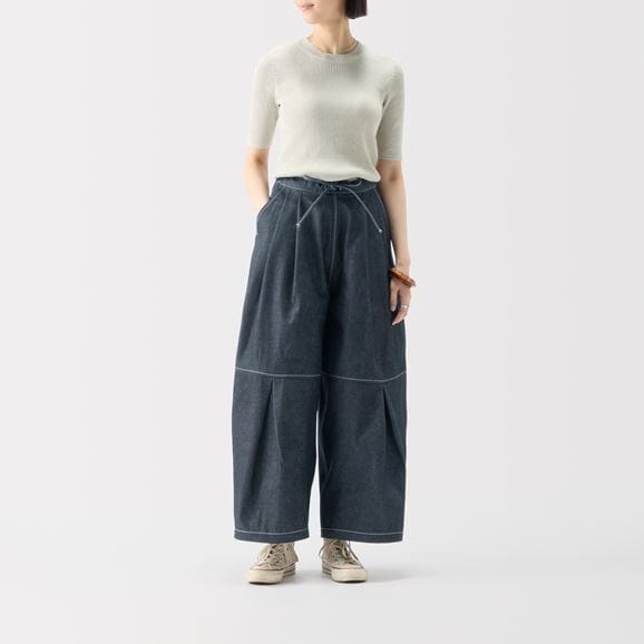 ［ＩＤＥＥ］Ｈ＆　ｂｙ　ＰＯＯＬ　デニムワイドパンツ　インディゴアソート