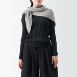 ［ＩＤＥＥ］Ｈ＆　ｂｙ　ＰＯＯＬ　ニットスカーフ　ブラック