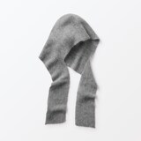 ［ＩＤＥＥ］Ｈ＆　ｂｙ　ＰＯＯＬ　モヘヤフードマフラー　グレー
