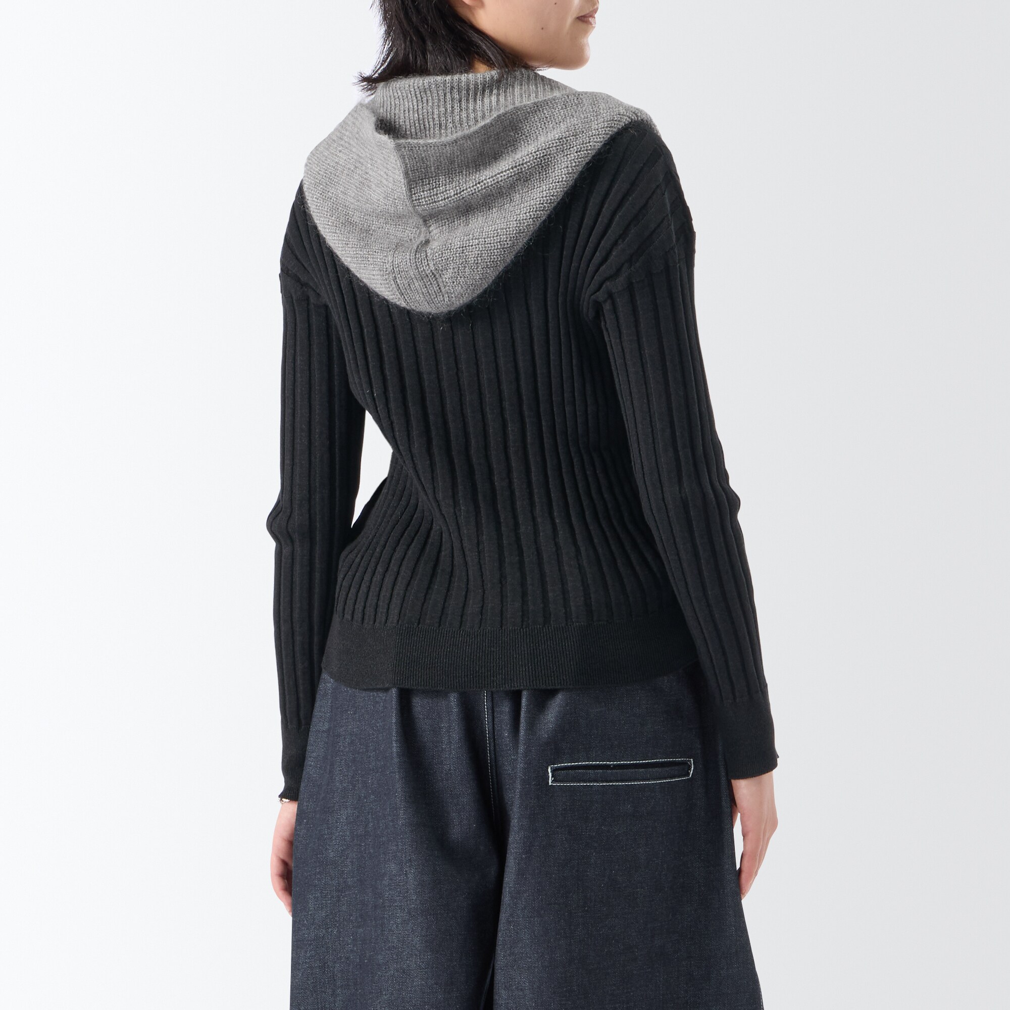 ［ＩＤＥＥ］Ｈ＆　ｂｙ　ＰＯＯＬ　モヘヤフードマフラー　レッド