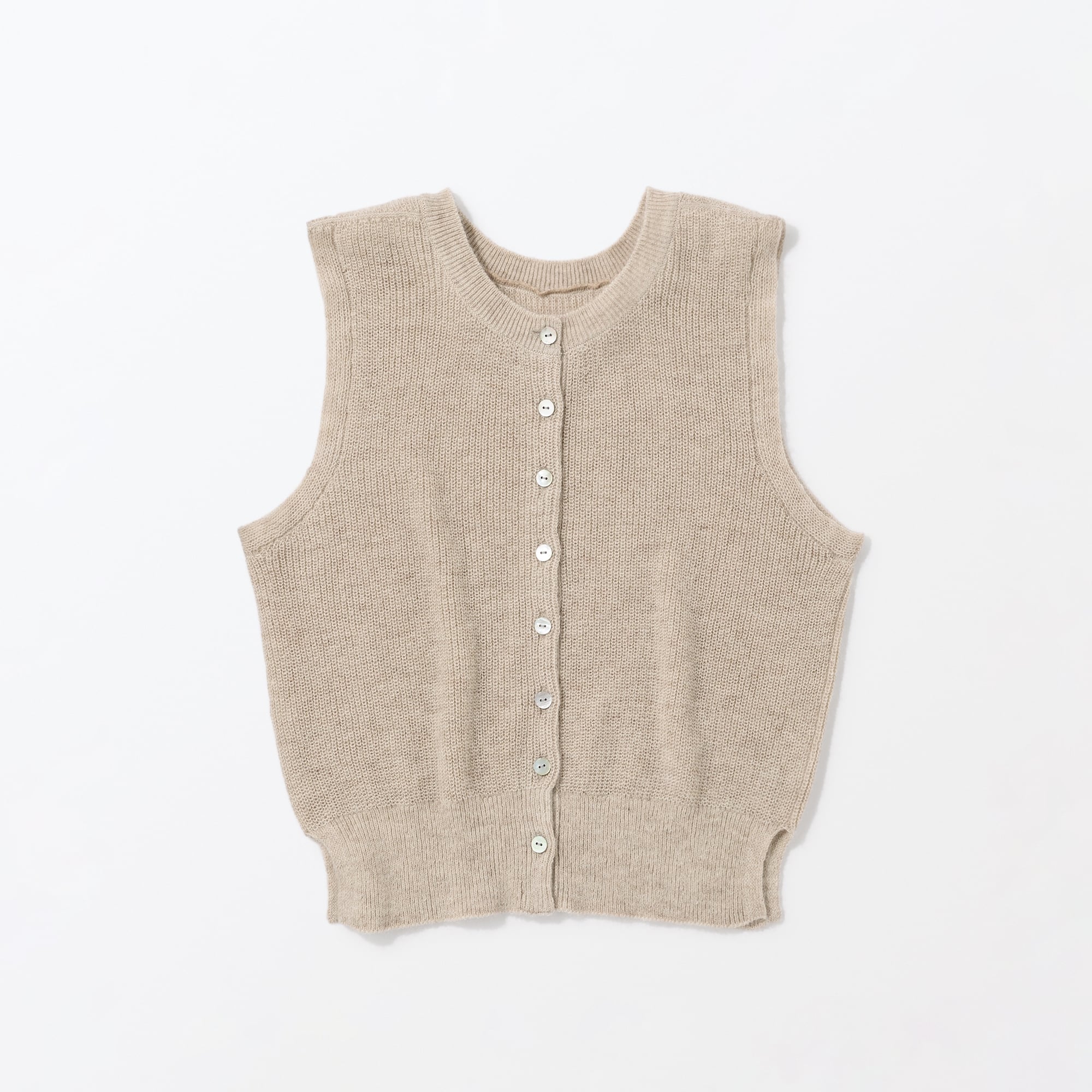 ［ＩＤＥＥ］Ｈ＆　ｂｙ　ＰＯＯＬ　モヘヤベスト　ベージュ