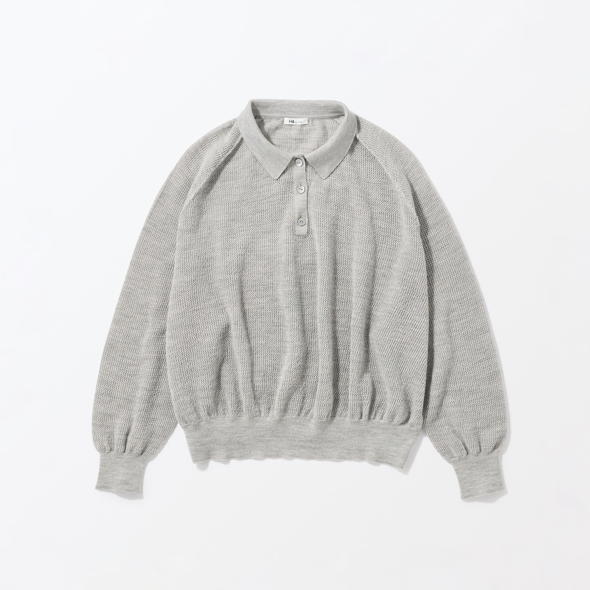 ［ＩＤＥＥ］Ｈ＆　ｂｙ　ＰＯＯＬ　ポロセーター　グレー