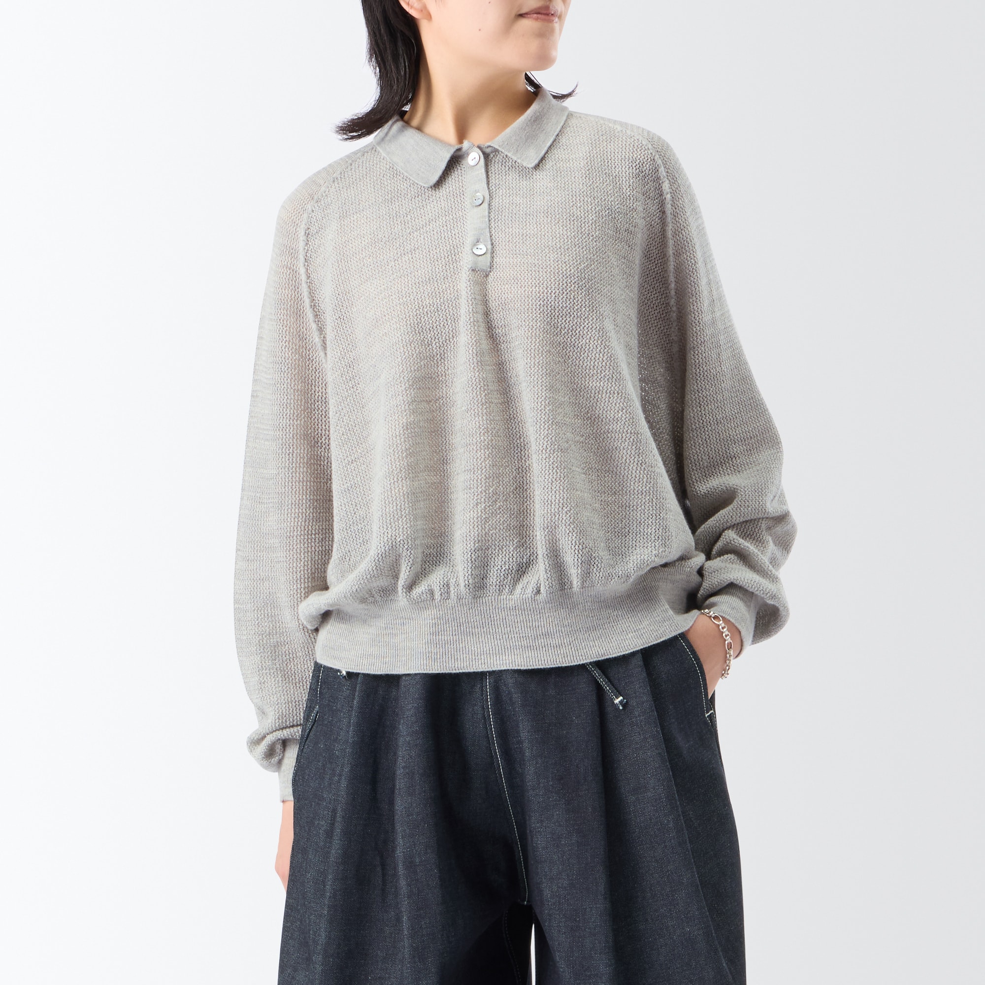 ［ＩＤＥＥ］Ｈ＆　ｂｙ　ＰＯＯＬ　ポロセーター　ルージュブラウン