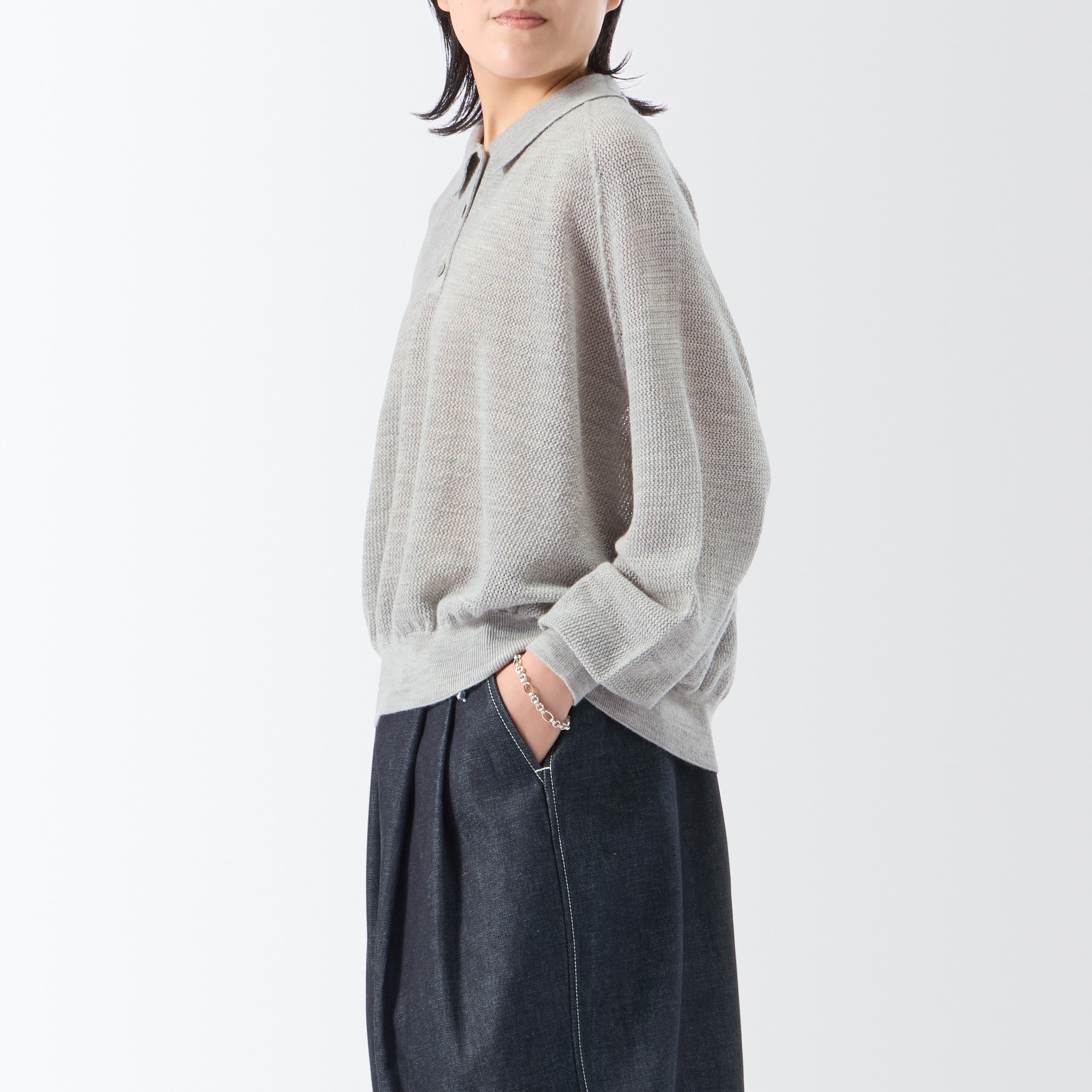 ［ＩＤＥＥ］Ｈ＆　ｂｙ　ＰＯＯＬ　ポロセーター　ルージュブラウン