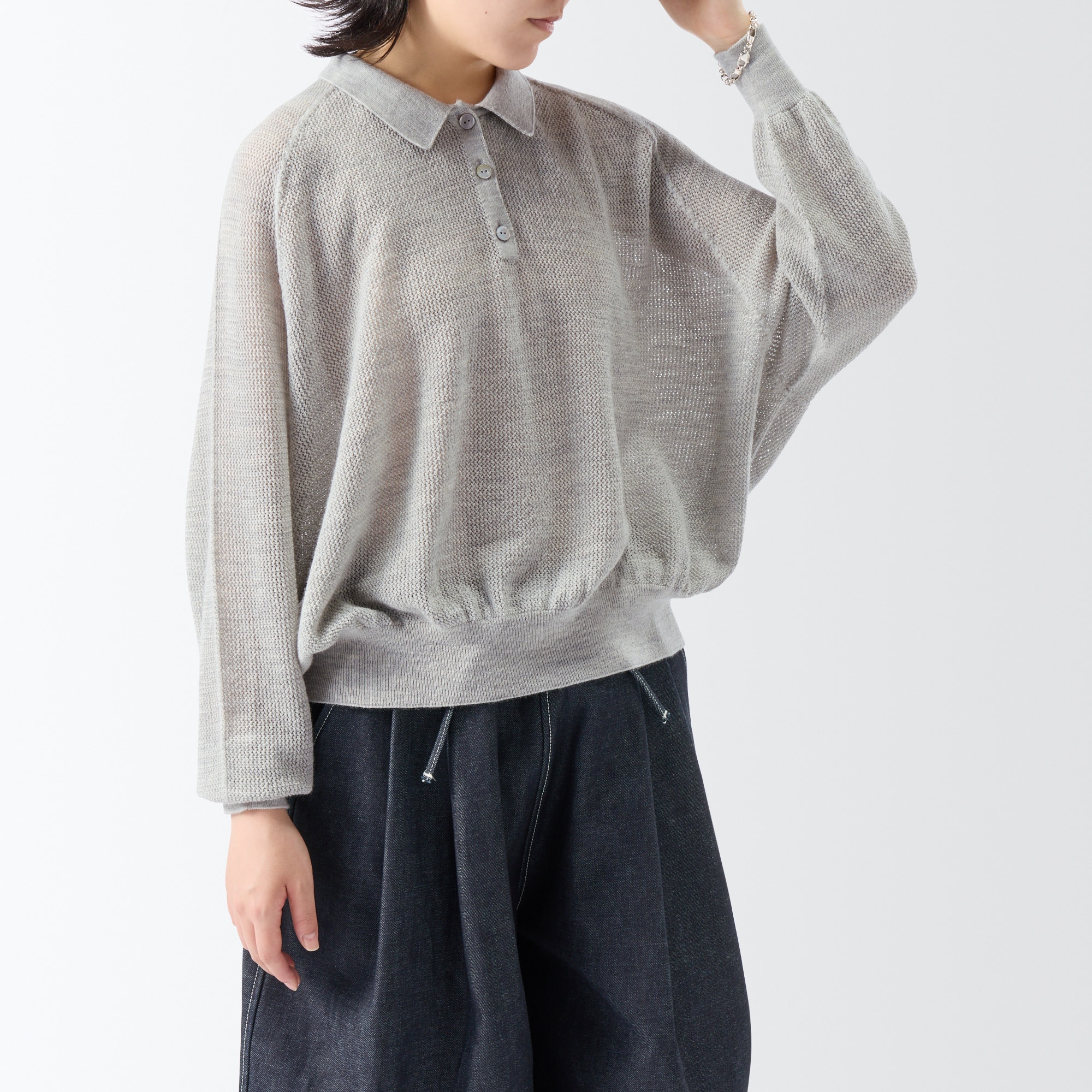 ［ＩＤＥＥ］Ｈ＆　ｂｙ　ＰＯＯＬ　ポロセーター　ルージュブラウン
