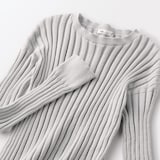 ［ＩＤＥＥ］Ｈ＆　ｂｙ　ＰＯＯＬ　コットンリブロングスリーブ　シルバーグレー