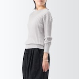 ［ＩＤＥＥ］Ｈ＆　ｂｙ　ＰＯＯＬ　コットンリブロングスリーブ　シルバーグレー