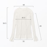 ［ＩＤＥＥ］Ｈ＆　ｂｙ　ＰＯＯＬ　コットンリブロングスリーブ　シルバーグレー