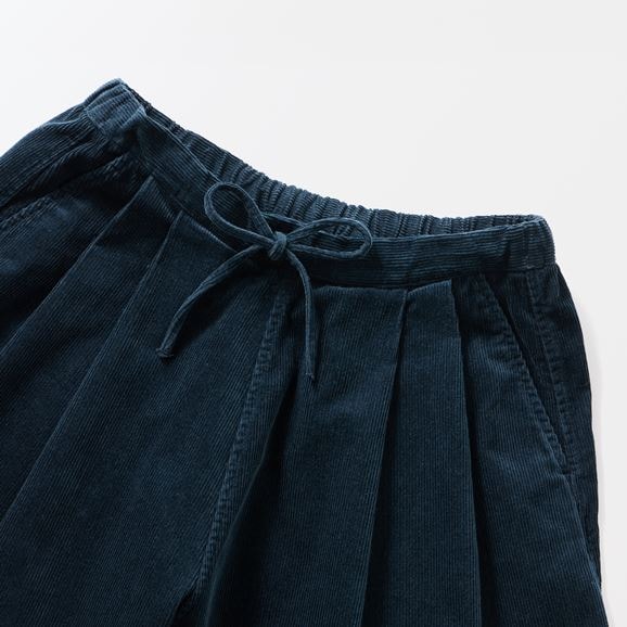 ［ＩＤＥＥ］Ｈ＆　ｂｙ　ＰＯＯＬ　ワイドパンツ　ネイビーコーデュロイ