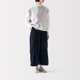 ［ＩＤＥＥ］Ｈ＆　ｂｙ　ＰＯＯＬ　ワイドパンツ　ネイビーコーデュロイ