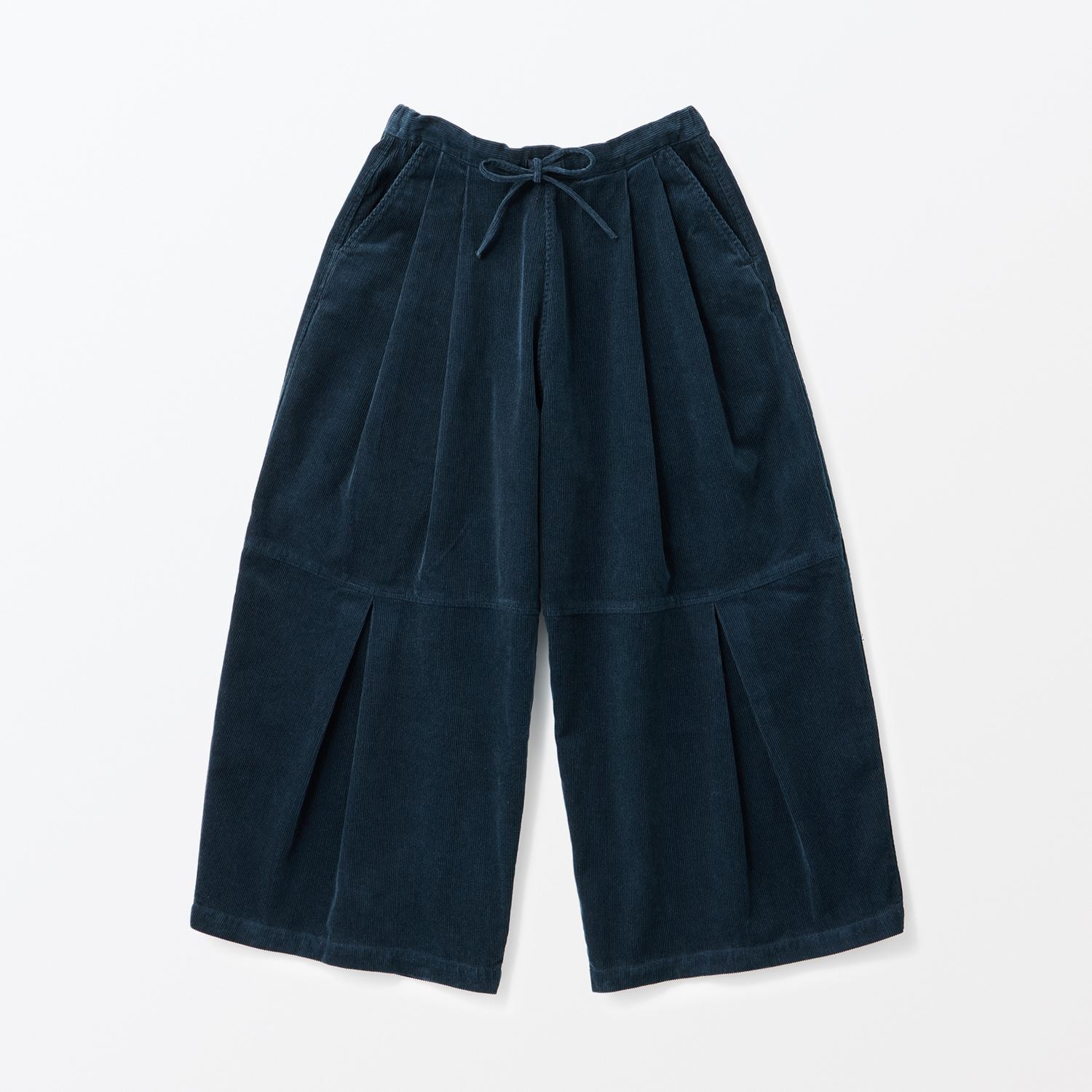 ［ＩＤＥＥ］Ｈ＆　ｂｙ　ＰＯＯＬ　ワイドパンツ　ネイビーコーデュロイ