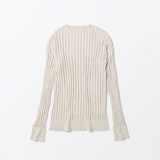 ［ＩＤＥＥ］Ｈ＆　ｂｙ　ＰＯＯＬ　コットンリブロングスリーブ　アイボリー