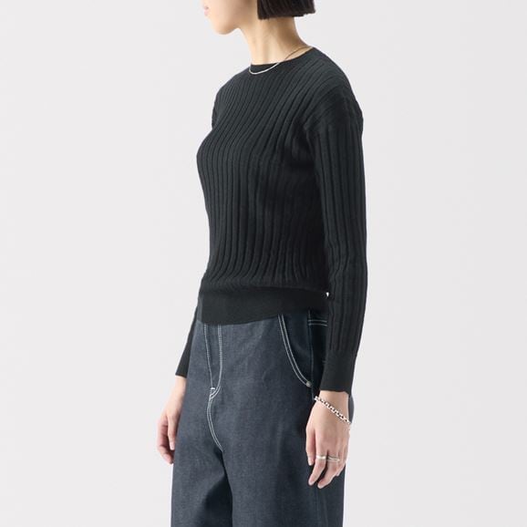 ［ＩＤＥＥ］Ｈ＆　ｂｙ　ＰＯＯＬ　コットンリブロングスリーブ　アイボリー