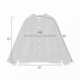 ［ＩＤＥＥ］Ｈ＆　ｂｙ　ＰＯＯＬ　ワイドシャツ長袖　ダークブルー