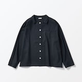 ［ＩＤＥＥ］Ｈ＆　ｂｙ　ＰＯＯＬ　ワイドシャツ長袖　ダークブルー