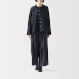 ［ＩＤＥＥ］Ｈ＆　ｂｙ　ＰＯＯＬ　ワイドシャツ長袖　ブラック