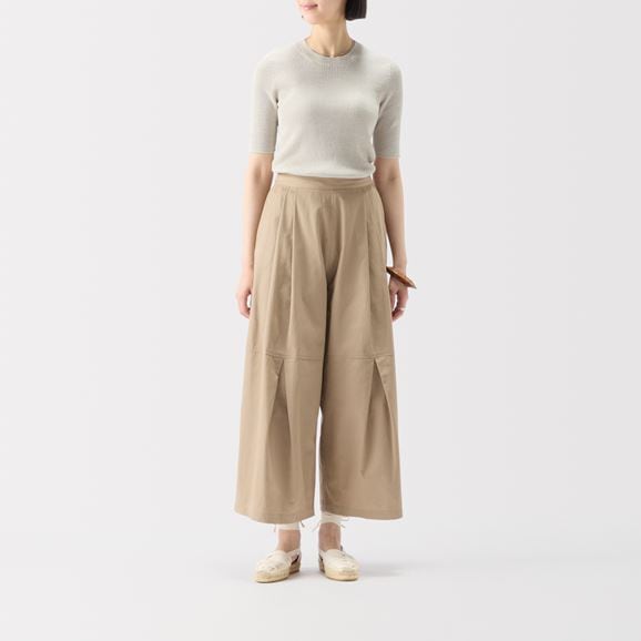 ［ＩＤＥＥ］Ｈ＆　ｂｙ　ＰＯＯＬ　ワイドパンツ　オフホワイト