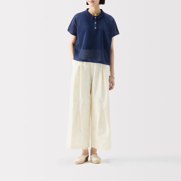 ［ＩＤＥＥ］Ｈ＆　ｂｙ　ＰＯＯＬ　ワイドパンツ　オフホワイト