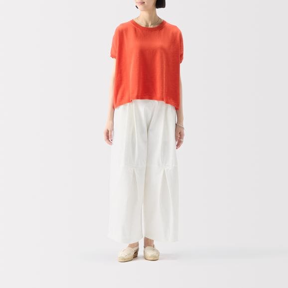 ［ＩＤＥＥ］Ｈ＆　ｂｙ　ＰＯＯＬ　ワイドパンツ　オフホワイト