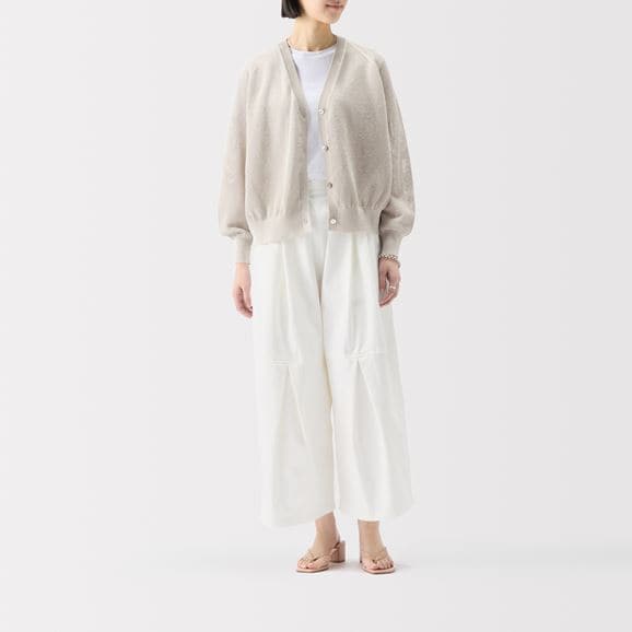 ［ＩＤＥＥ］Ｈ＆　ｂｙ　ＰＯＯＬ　ワイドパンツ　オフホワイト