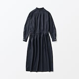 ［ＩＤＥＥ］Ｈ＆　ｂｙ　ＰＯＯＬ　スタンドアップカラーワンピース　ダークブルー