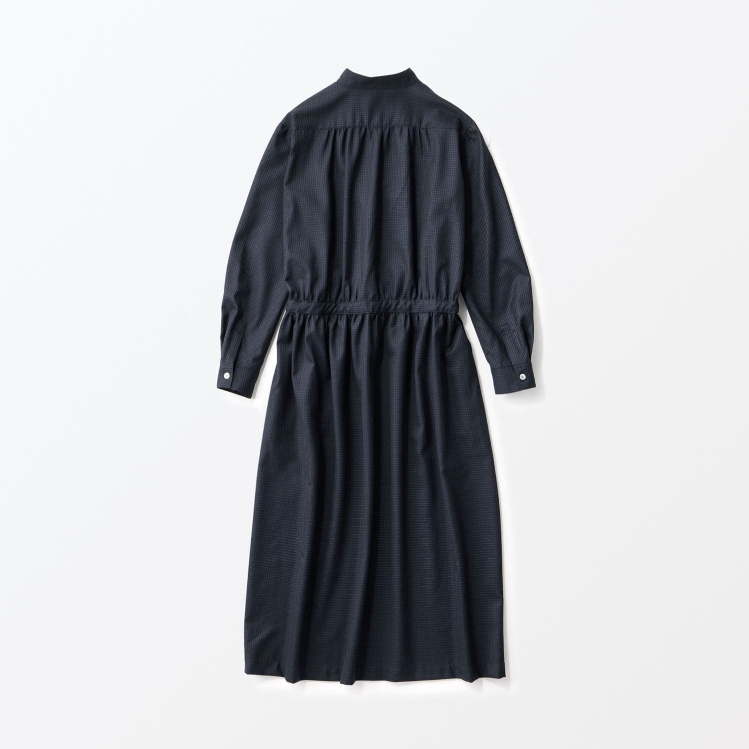 ［ＩＤＥＥ］Ｈ＆　ｂｙ　ＰＯＯＬ　スタンドアップカラーワンピース　ダークブルー