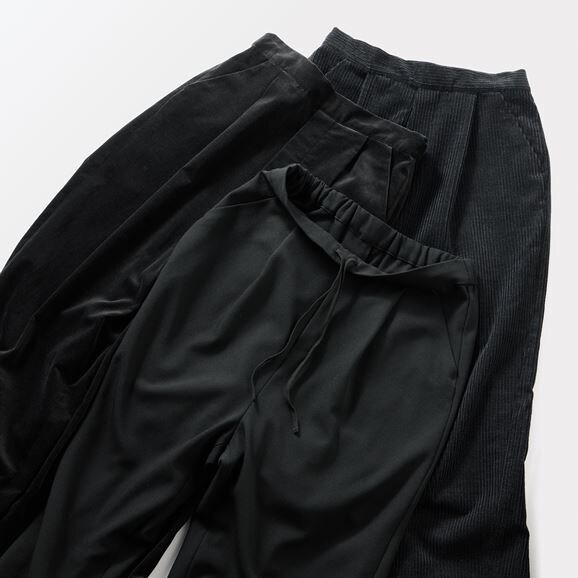 ［ＩＤＥＥ］Ｈ＆　ｂｙ　ＰＯＯＬ　パンツ　ブラックベルベット