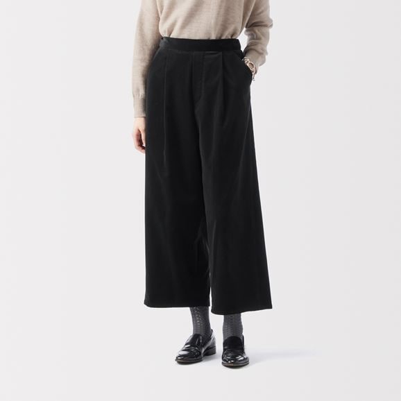 ［ＩＤＥＥ］Ｈ＆　ｂｙ　ＰＯＯＬ　パンツ　ブラックベルベット