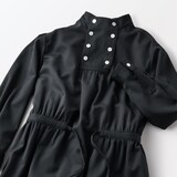 ［ＩＤＥＥ］Ｈ＆　ｂｙ　ＰＯＯＬ　　スタンドアップカラーワンピース　ブラック