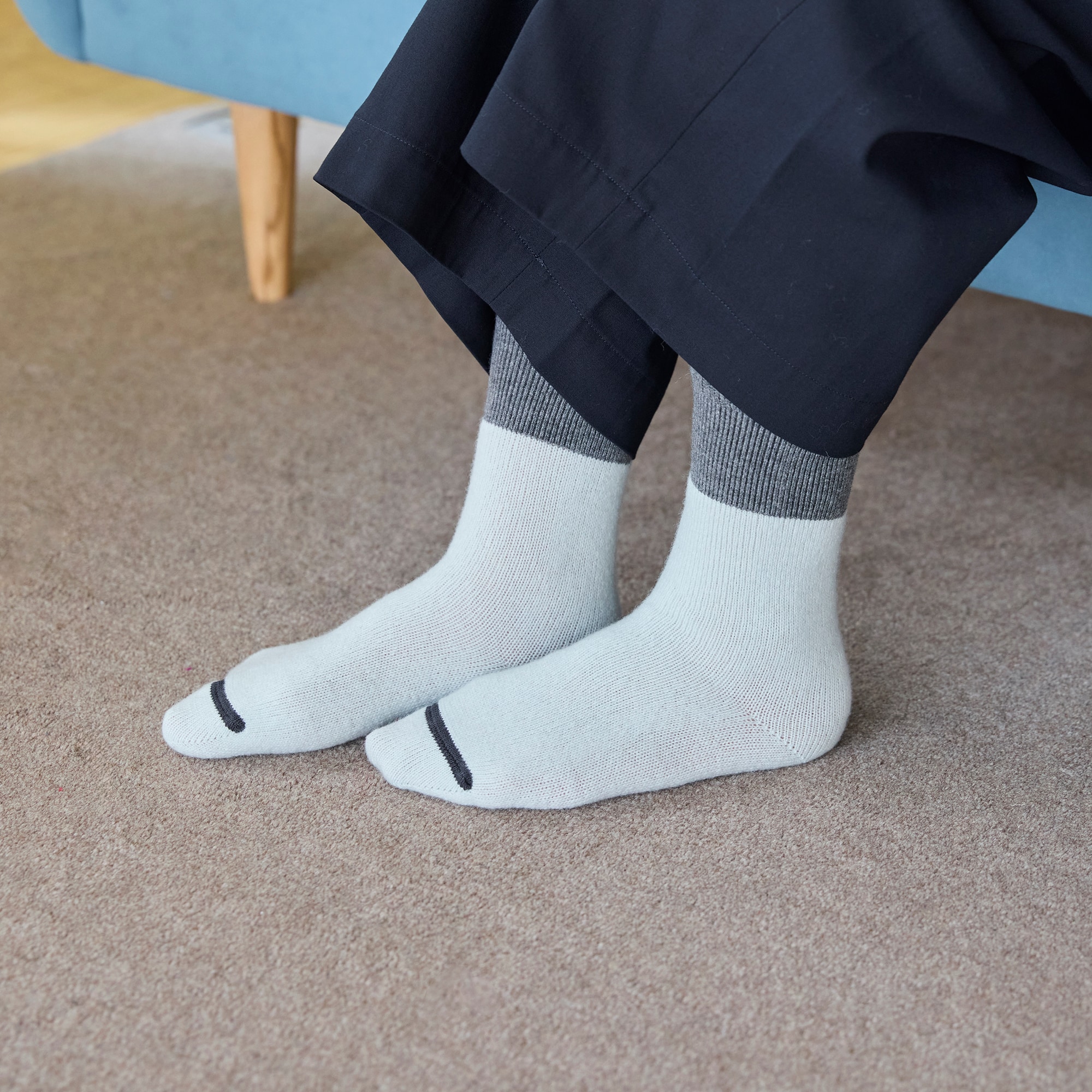 ［ＩＤＥＥ］ＰＯＯＬ　ＴＯＮＥ　ＳＯＣＫＳ　サックスブルー　Ｍ
