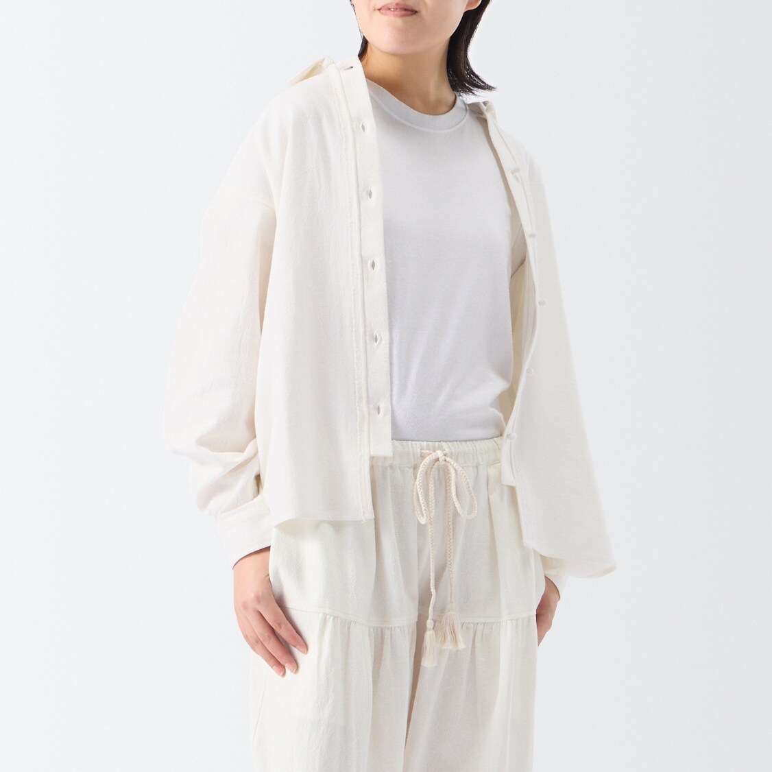 ［ＩＤＥＥ］ＫＡＬ　シャツ　ホワイト　Ｍ