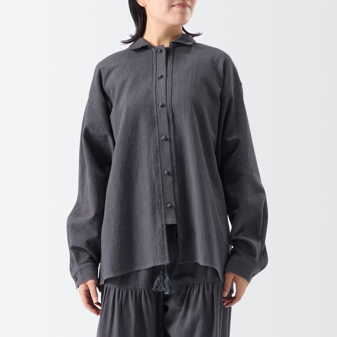 ［ＩＤＥＥ］ＫＡＬ　シャツ　チャコール　Ｌ