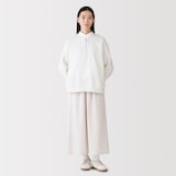 婦人　裏起毛スウェットハーフジッププルオーバー