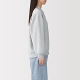 婦人　裏起毛スウェットハーフジッププルオーバー