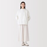 婦人　裏起毛スウェットハーフジッププルオーバー