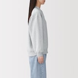 婦人　裏起毛スウェットハーフジッププルオーバー