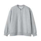 婦人　裏起毛スウェットハーフジッププルオーバー
