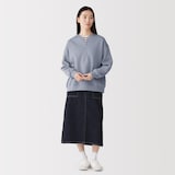 婦人　裏起毛スウェットハーフジッププルオーバー