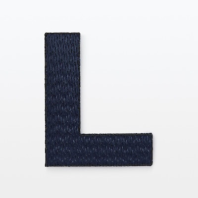 刺繍アルファベットワッペン　Ｌ