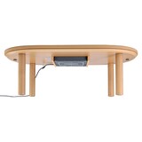 楕円こたつ・本体・タモ材／ナチュラル